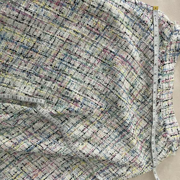 Worthington NWT Pastel Tweed Midi A-Line Skirt Size 4P Fully Lined Back Zip - Picture 10 of 11
